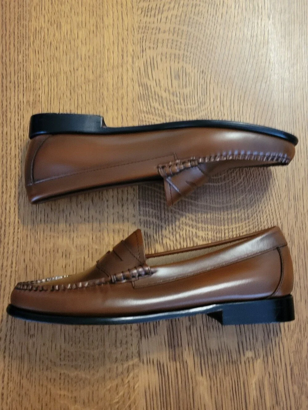 G. H Bass Weejuns Whitney Penny Loafers - Congac